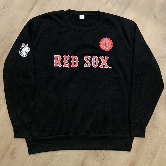 MLB Boston Red Sox College Series Northeastern University Huskies Sweatshirt XL - Picture 1 of 6